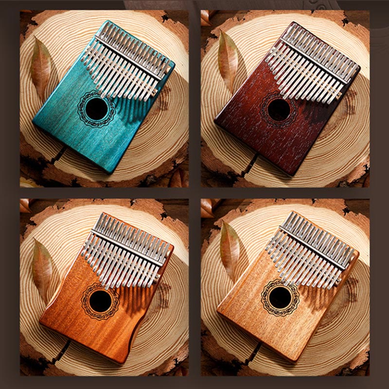 Buddha Stones Kalimba 17 Tasten Daumenklavier Mahagoniholz Akazie Walnuss Tragbares Fingerklavier