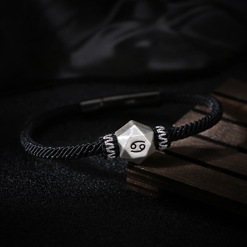 Buddha Stones 999 Sterling Silber 12 Sternbilder des Tierkreises Schutz Handgefertigtes Schnurarmband - image 6
