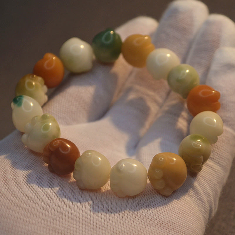 Buddha Stones Mehrschichtiges Bodhi-Samen-Armband mit niedlicher Katzenpfote und ruhiger Harmonie - image 14