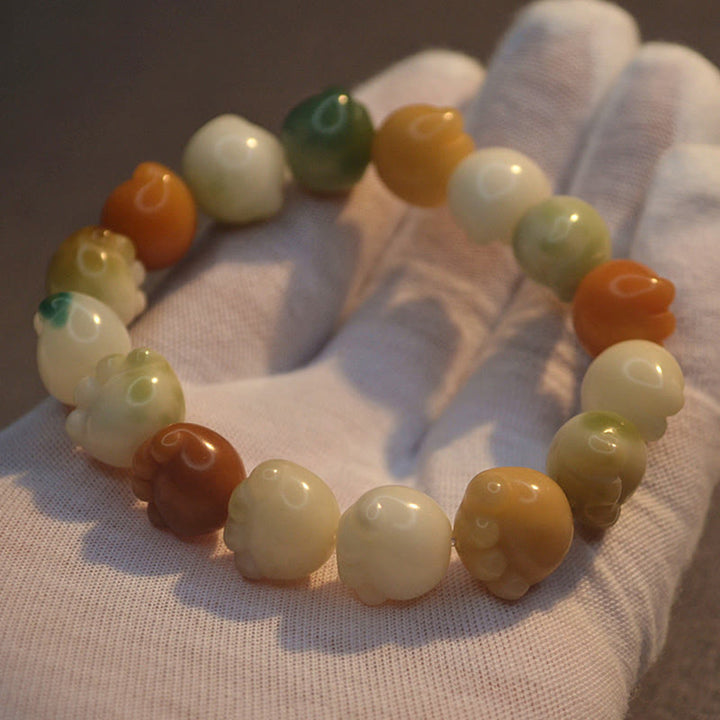 Buddha Stones Mehrschichtiges Bodhi-Samen-Armband mit niedlicher Katzenpfote und ruhiger Harmonie - image 14