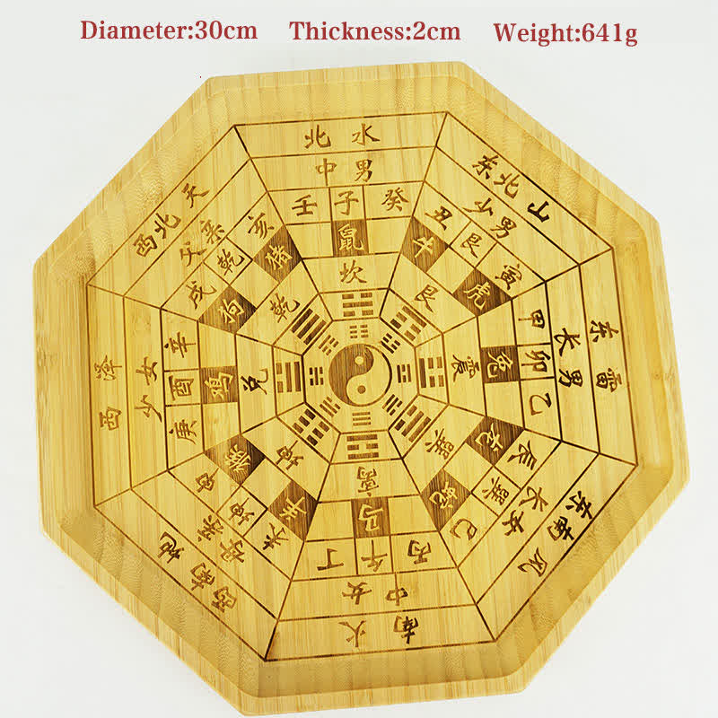 Feng Shui Bambus-Bagua-Karte Harmonie-Energiekarte - 12 chinesische Tierkreiszeichen, 30 cm - image 39