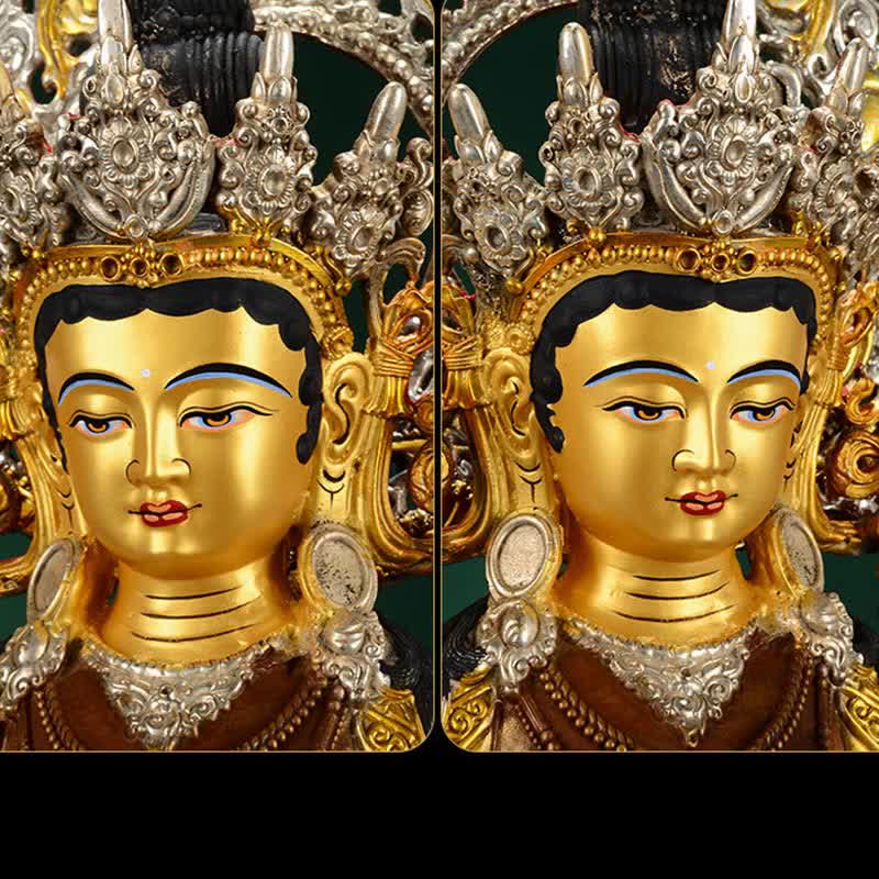 Bodhisattva Green Tara Hope Kupferstatue Dekoration - image 10