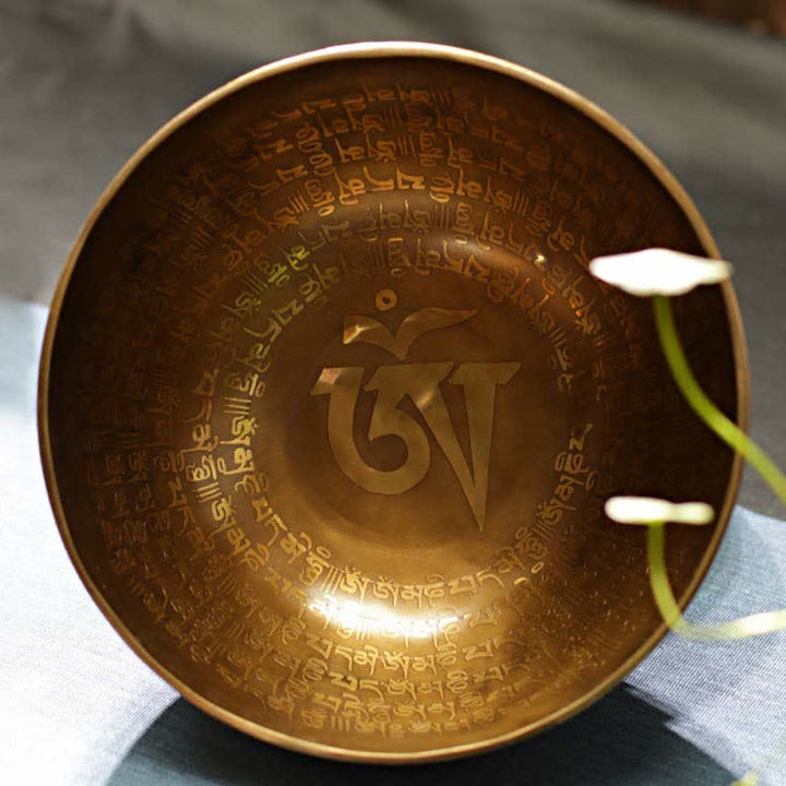 Handgefertigte Sutra-Klangschale für Heilung und Meditation. Klangschalen-Set mit positiver Energie - image 0