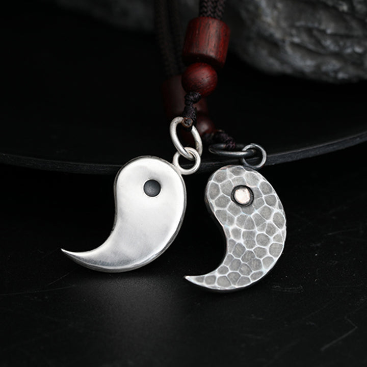 Buddha Stones Halskettenanhänger aus 990er Sterlingsilber mit Yin-Yang-Symbol für Balance und Harmonie - image 17