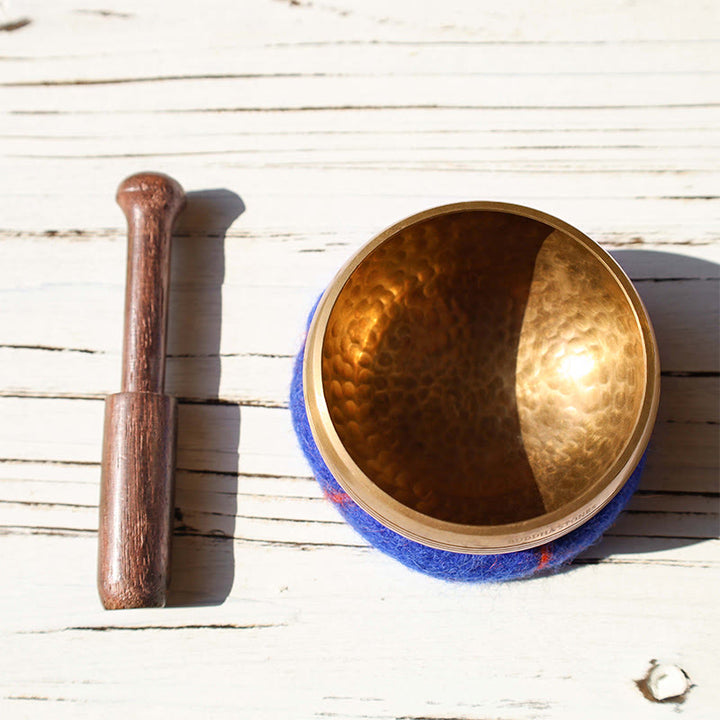 Tibetische Meditations-Klangschale, handgefertigt für Heilung und Achtsamkeit. Klangschalen-Set - image 2