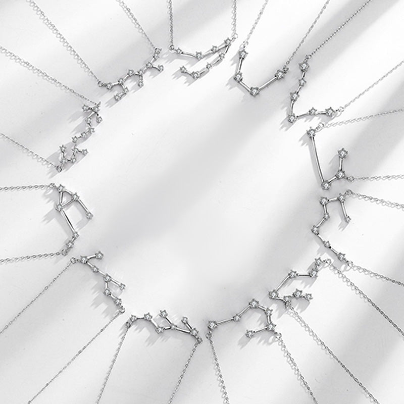 Buddha Stones 925 Sterling Silber 12 Sternbilder des Tierkreises Astrologie Segen Halskette Anhänger - image 14