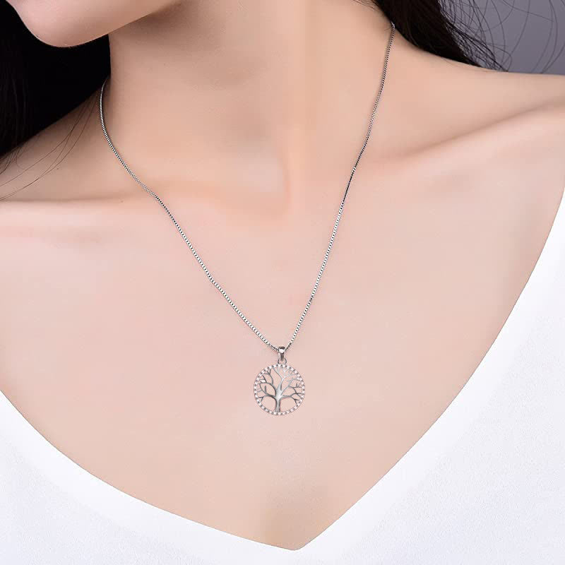 Buddha Stones Der Baum des Lebens 925 Sterling Silber Creation Halskette Anhänger - image 2