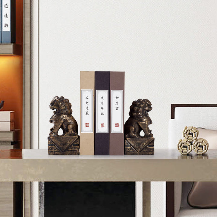 2 Stück Löwen-Statue, Mut, Stärke, Kunstharz, Heim- und Bürodekoration - image 8