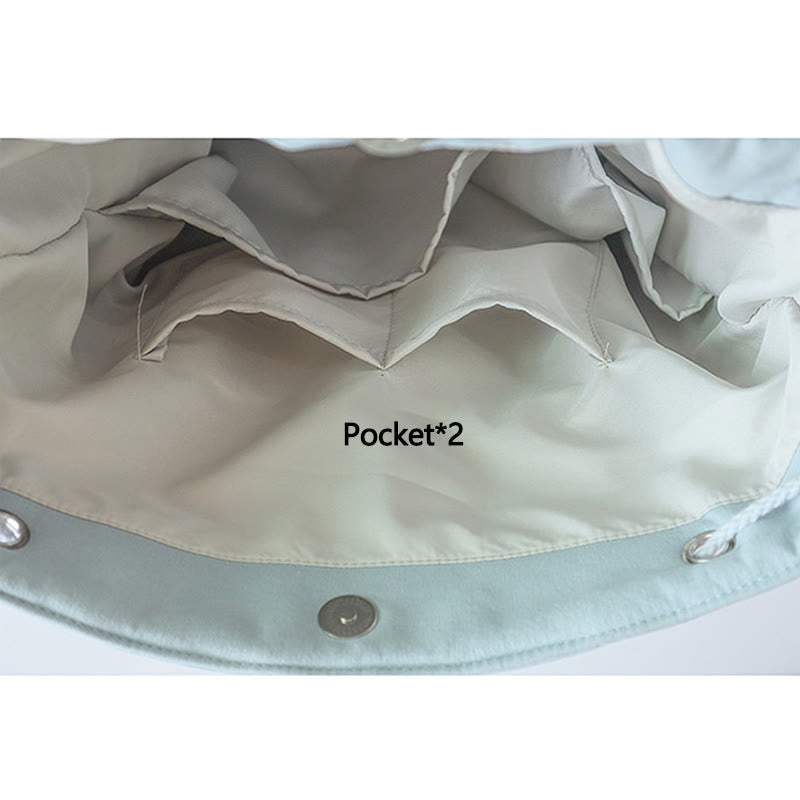 Handgemachter, bestickter Canvas-Rucksack mit Buddha Stones und großer Kapazität - image 5