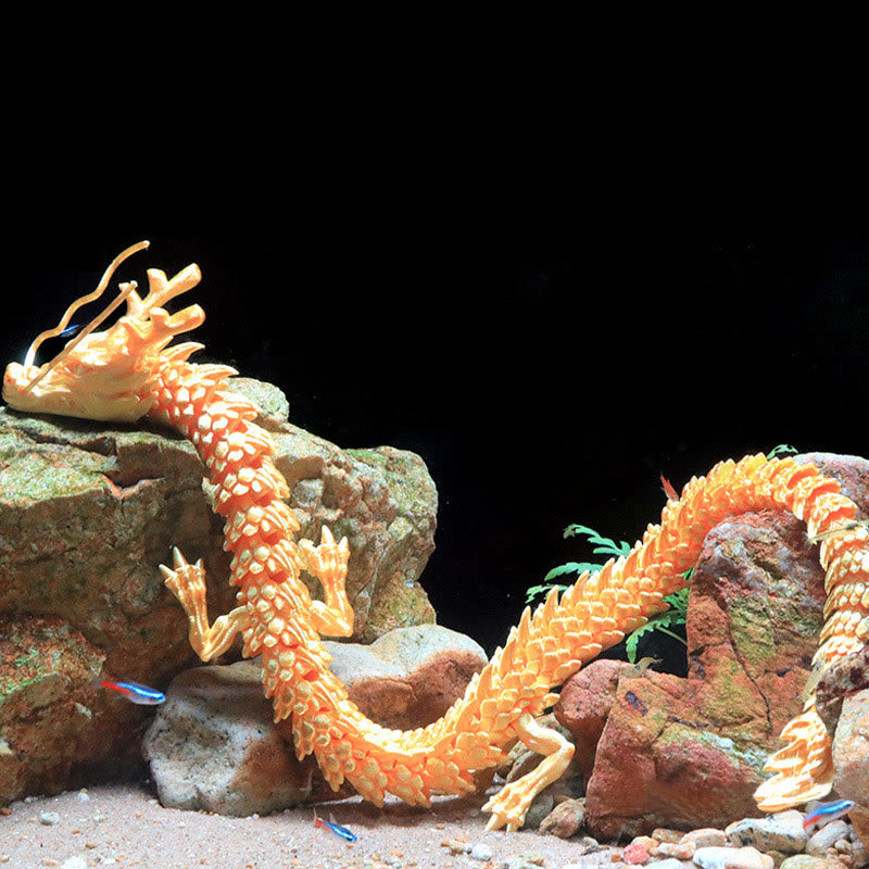 Feng Shui Drache, leuchtender 3D-gedruckter Drache, Glück, Erfolg, Heimdekoration - image 5