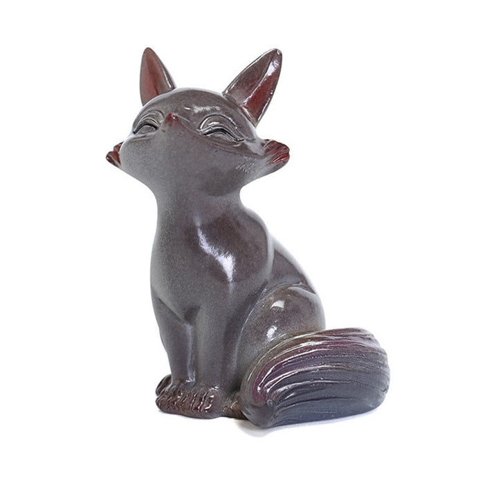 Buddha Stones, Farbwechsel, kleiner süßer Fuchs, Teehaustier, Kunstharz, Heimfigur, Dekoration - image 9