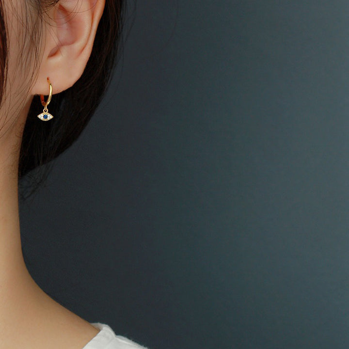 Buddha Stones 925 Sterling Silber Evil Eye Blessing Protection Ohrstecker - image 10