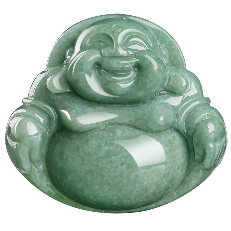 Lachender Buddha Cyan Jade Harmony Halskette String Bead Anhänger - image 9
