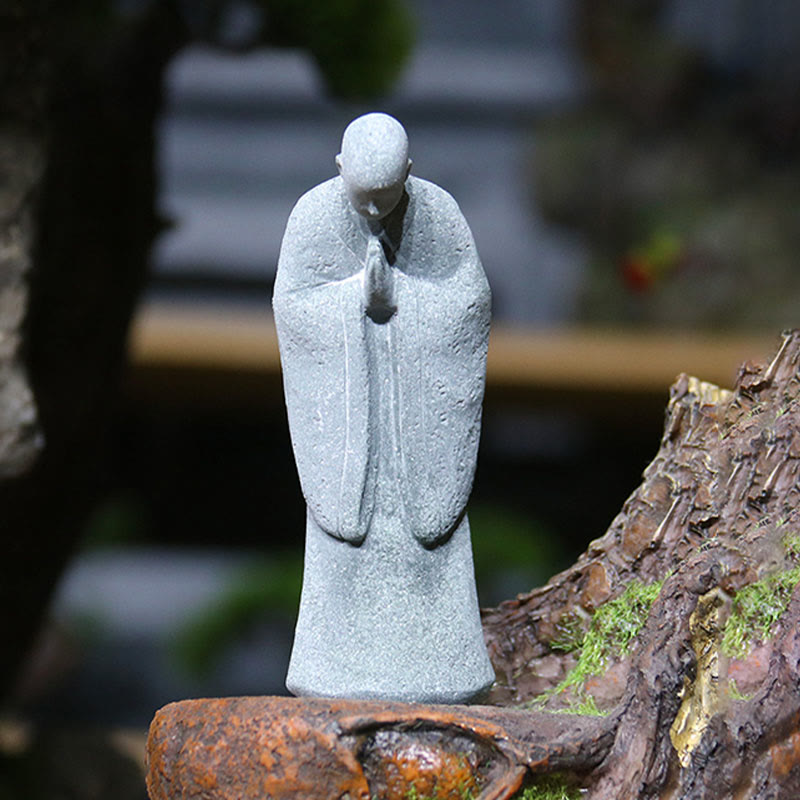 Buddha Stones, Meditation, Buddha-Mönch, Gelassenheit, Heimdekoration - Bogen-Buddha 4*5,5*9,5 cm - image 8