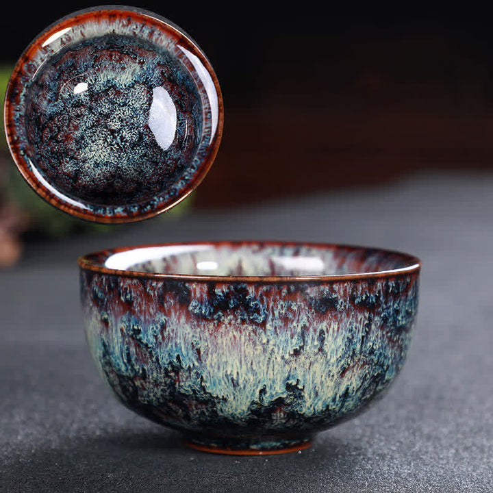 Buddha Stones Bunte Keramik-Teetasse Home Office Teetassen