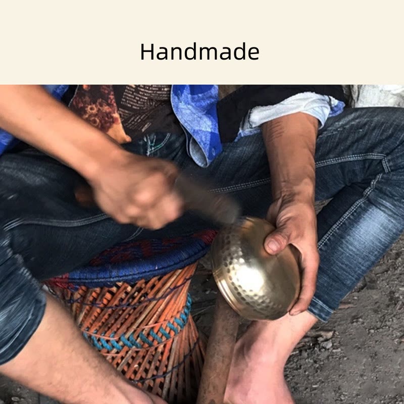 Buddha Stones Tibetische Meditations-Klangschale, handgefertigt für Heilung und Achtsamkeit, Klangschalen-Set - image 13