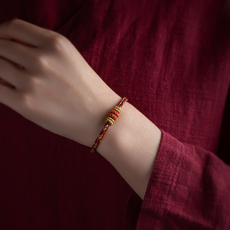 Handgefertigtes Armband aus geflochtenen Buddha Stones aus Tibet – Symbol für Glück und Stärke - image 6