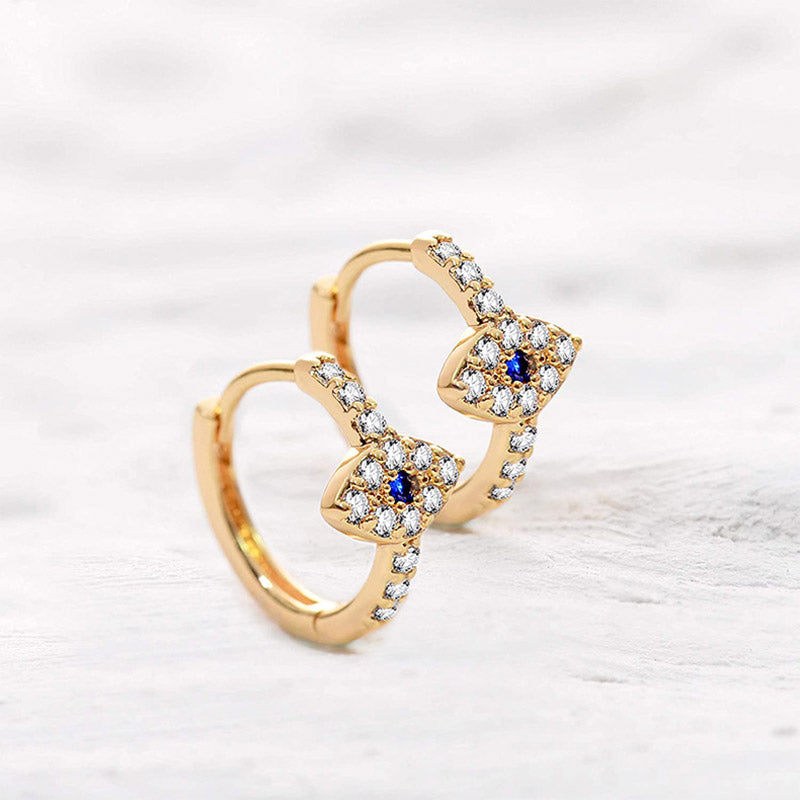 925 Sterling Silber Evil Eye Symbol Segen Ohrstecker - image 3