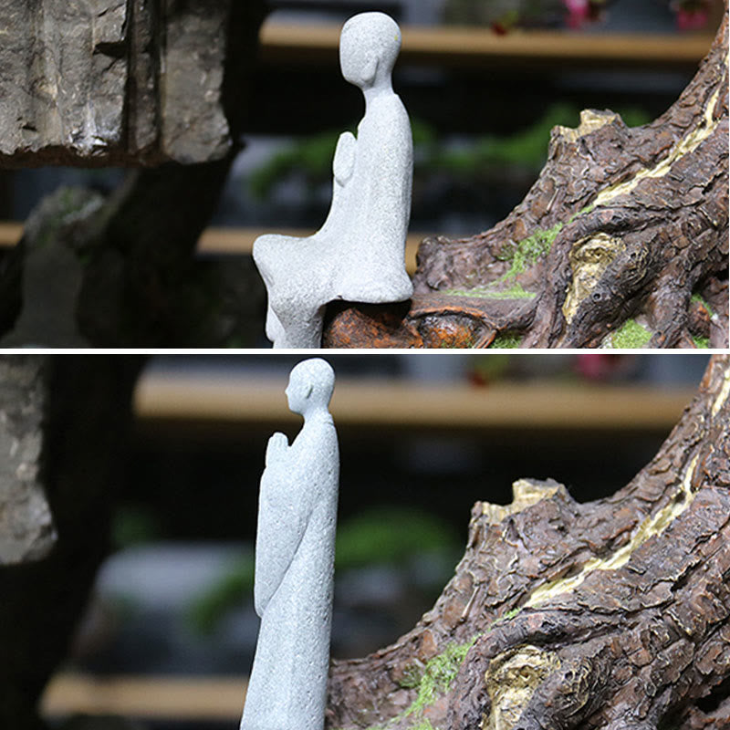 Buddha Stones, Meditation, Buddha-Mönch, Gelassenheit, Heimdekoration - image 6