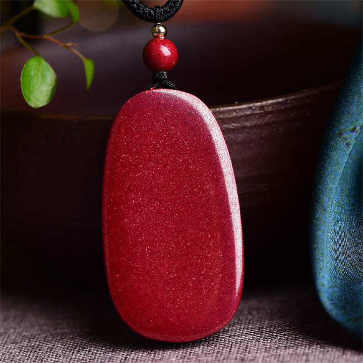 Buddha Stones, lachender Buddha, Yin-Yang, chinesischer Sternzeichen-Kürbis, natürlicher Zinnober-Segen-Halsketten-Anhänger - image 4
