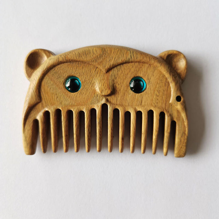 Tragbarer Mini-Kamm mit chinesischem Sternzeichen, grünem Sandelholz, Frieden - Grünes Sandelholz - Affe - image 29