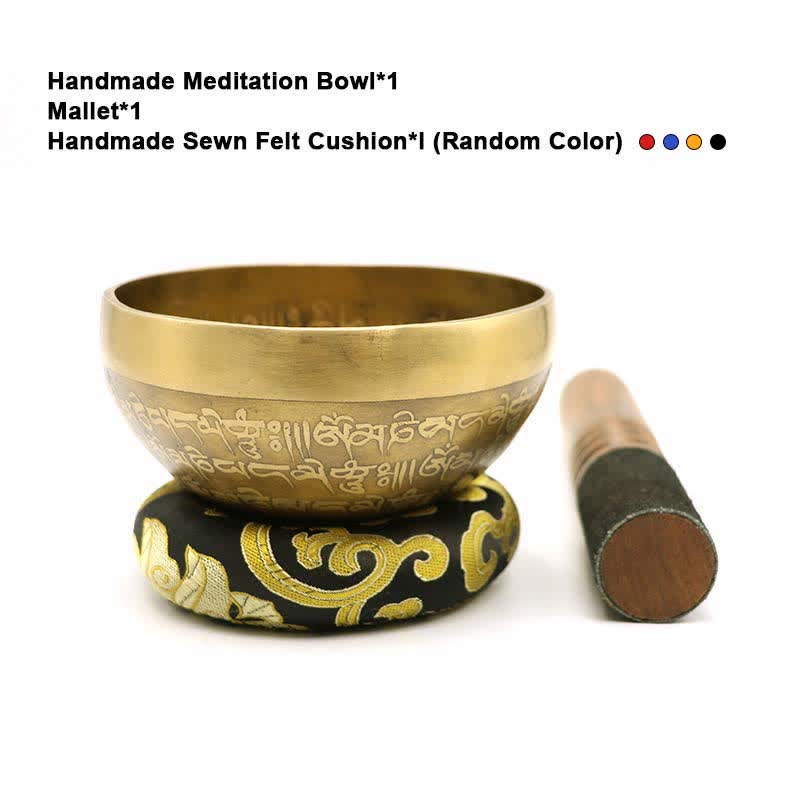 Handgefertigte Sutra-Klangschale für Heilung und Meditation. Klangschalen-Set mit positiver Energie - 5,51 Zoll (14 cm) - image 2