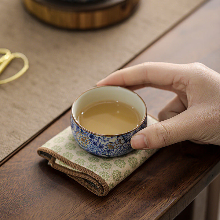 Buddha Stones Teetasse, Lotus-Chrysantheme, Pflaumenblüte, Kung-Fu-Teetasse, Teekanne