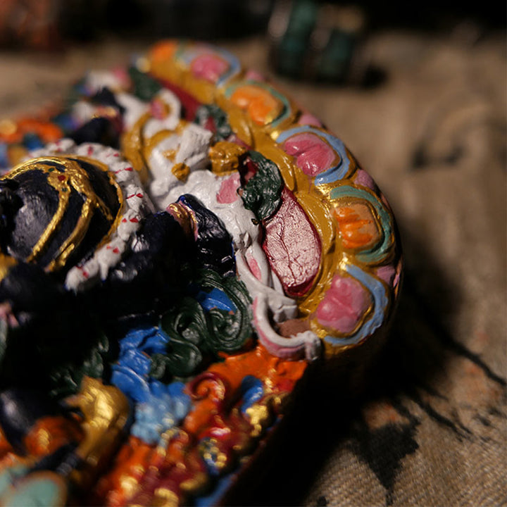 Buddha Stones ​​Mini Daikokuten Gott des Reichtums Buddha Tibet Ton Gelassenheit Heimdekoration - image 4