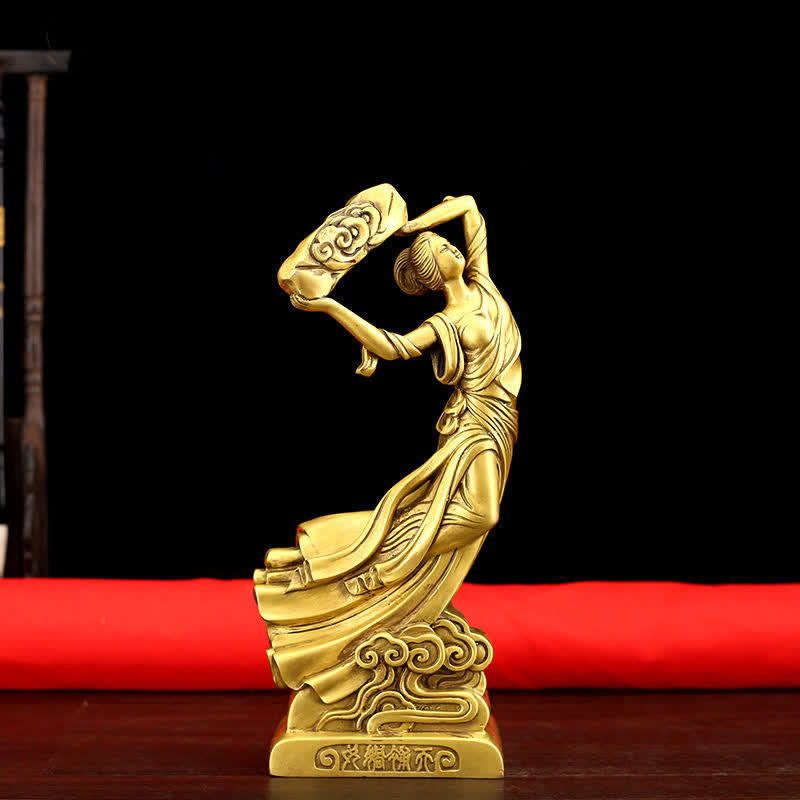 Bodhisattva Nuwa Mends The Sky Schutz Kupferstatue Dekoration - 11 x 8 x 27 cm - image 0