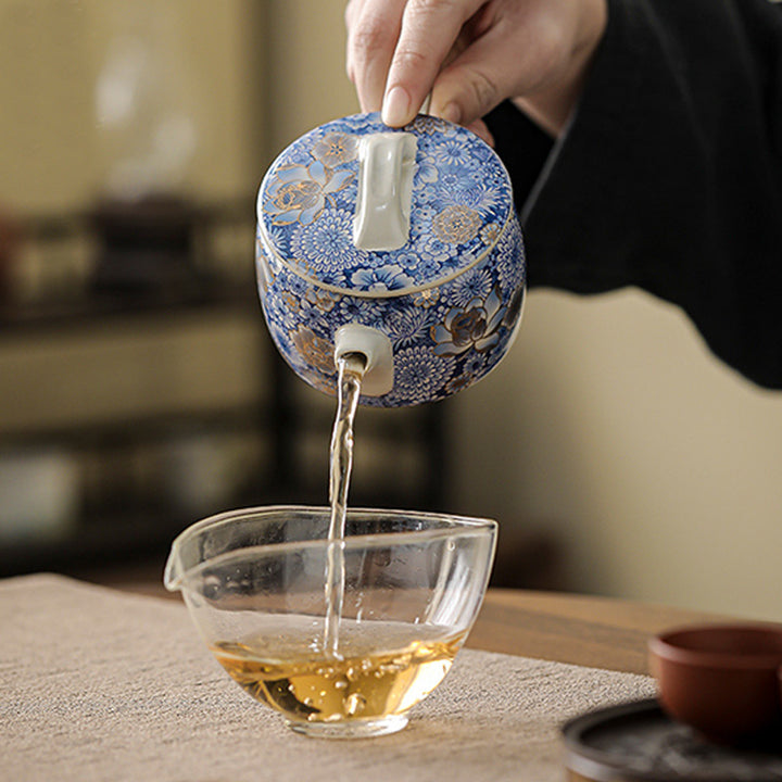 Buddha Stones Teetasse, Lotus-Chrysantheme, Pflaumenblüte, Kung-Fu-Teetasse, Teekanne