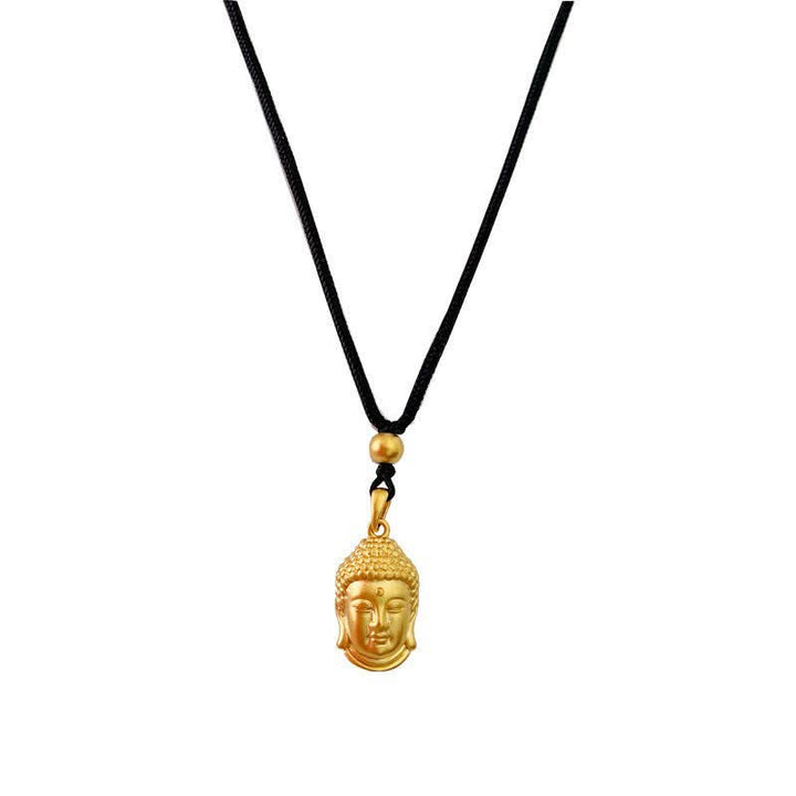 Gold Buddha Kupfer Reichtum Halskette Anhänger - image 11