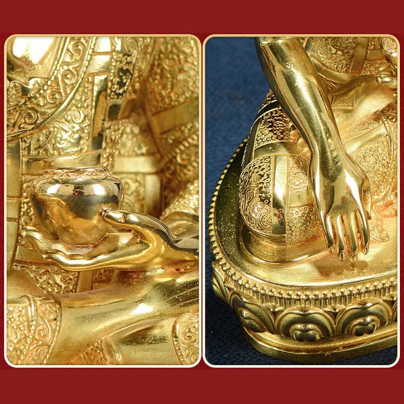 Buddha Shakyamuni Figur Erleuchtung Kupferstatue Heimdekoration - image 17
