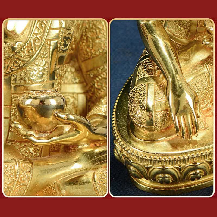 Buddha Shakyamuni Figur Erleuchtung Kupferstatue Heimdekoration - image 17