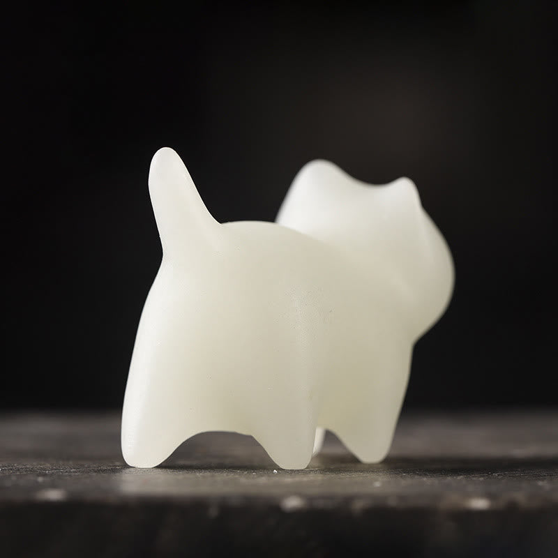 Buddha Stones, 2 Stück, Mini-Glühstein, niedliche Katze, leuchtende Glückskatze, Energie-Dekoration - image 6