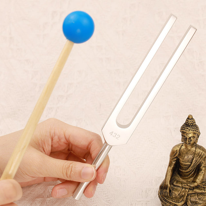 Stimmgabel aus 432-Hz-Aluminiumlegierung mit Hammer zur Heilung von Geist und Seele - Stimmgabel - image 0