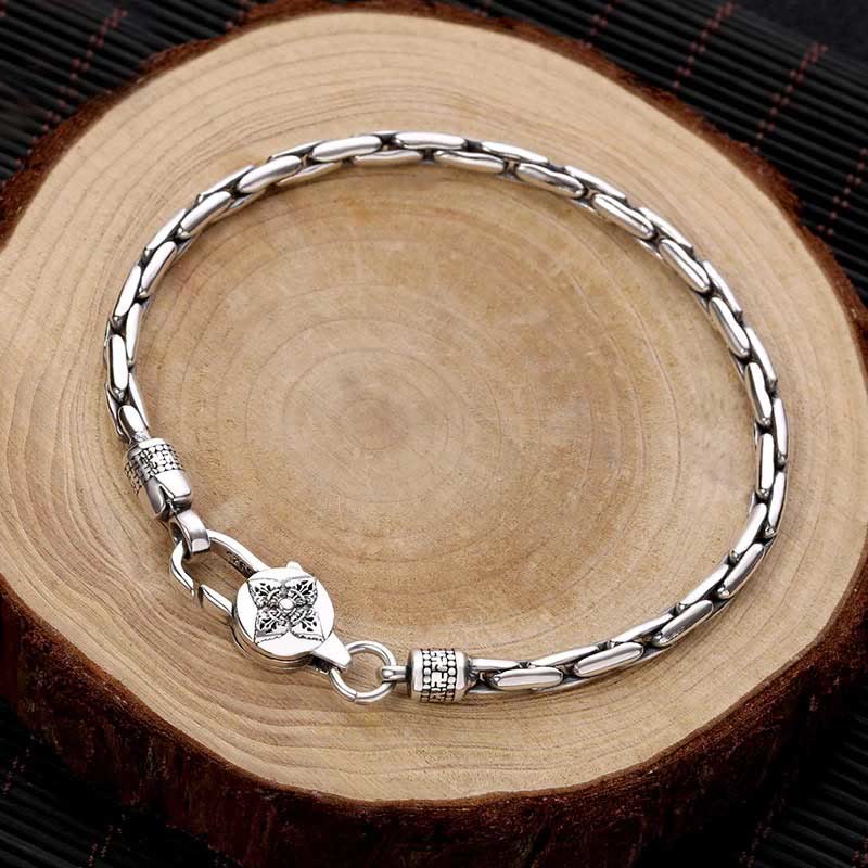 Buddha Stones, tibetisches Doppel-Dorje-Armband, Om Mani, Padme Hum, Buddha, Hakenkreuz, Vajra, Stärke - 21cm - image 0