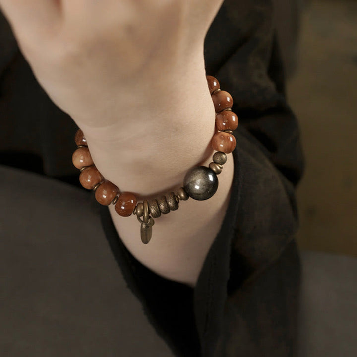 Buddha Stones, Kuka-Samen, Tigerauge, Goldglanz, Obsidian, Messing, Kupfer – Armband für Reichtum und Glück - image 12