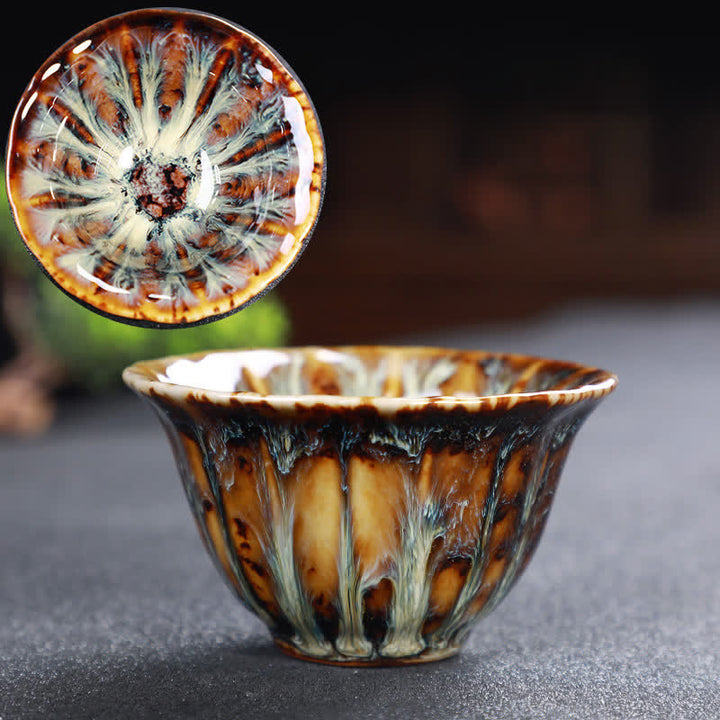 Buddha Stones Bunte Keramik-Teetasse Home Office Teetassen - BurlyWood - image 90