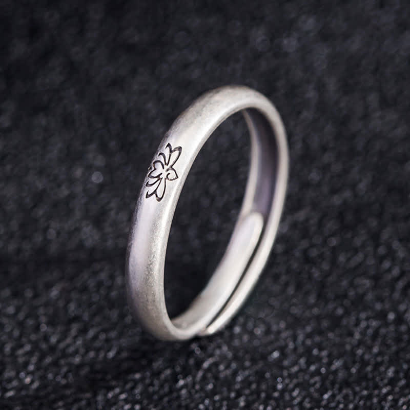 925 Sterling Silber Lotusblüten-Erleuchtungsring - image 1