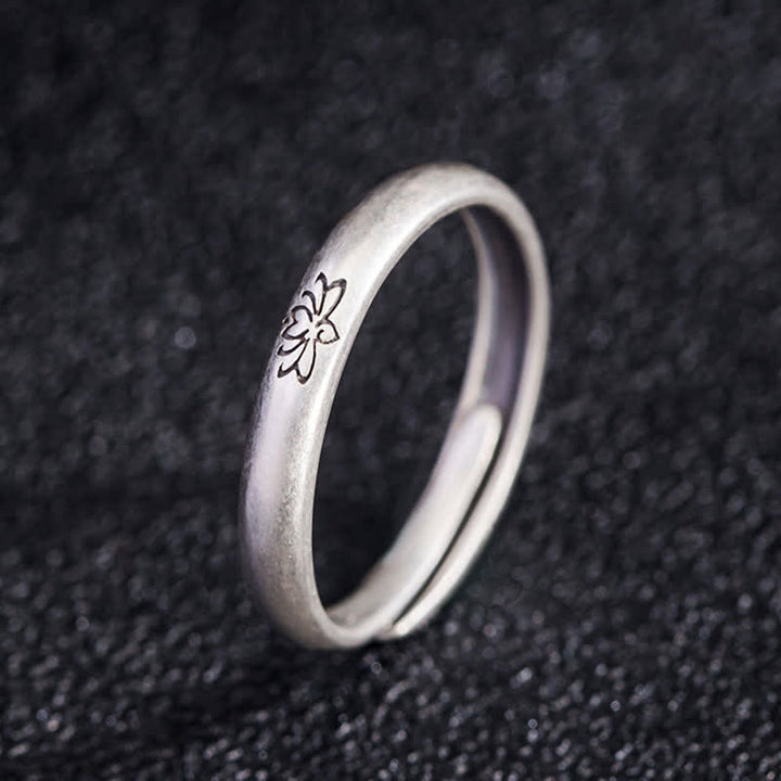 925 Sterling Silber Lotusblüten-Erleuchtungsring - image 1