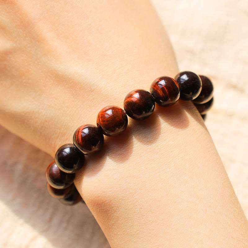 Buddha Stones Natürliches Tigerauge-Heilperlenarmband - image 5