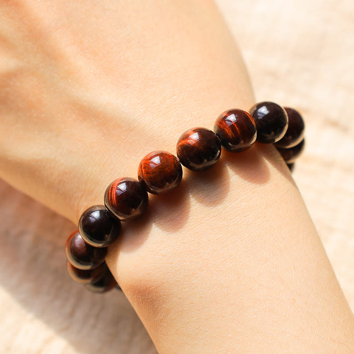Buddha Stones Natürliches Tigerauge-Heilperlenarmband - image 5