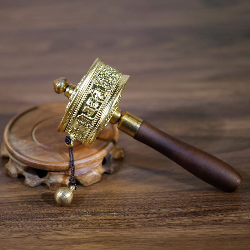 Tibetische Gebetsmühle, sechs wahre Worte, Heildekoration aus Sandelholz - image 2