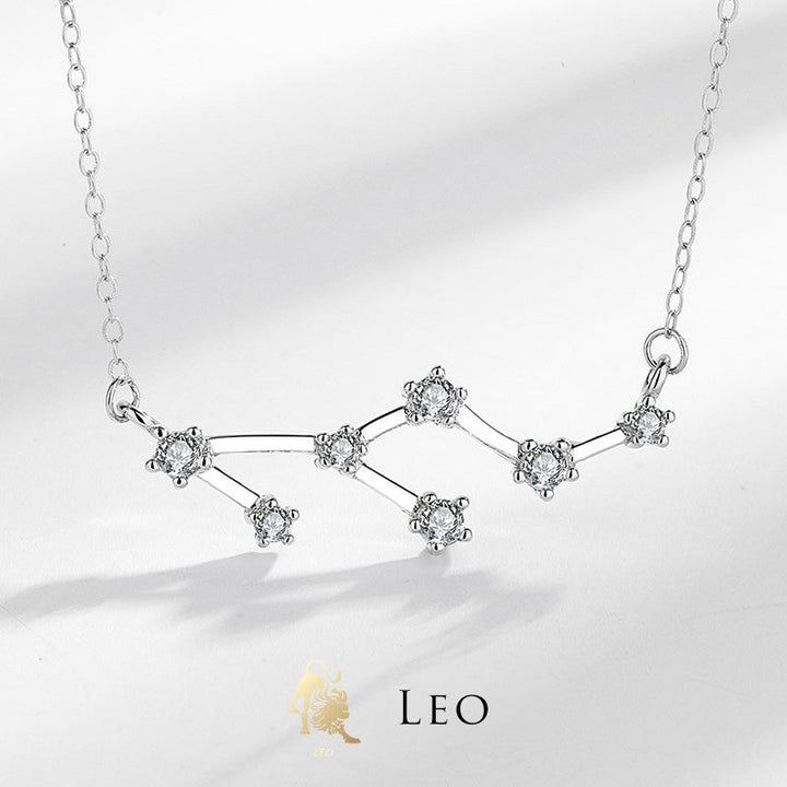 Buddha Stones 925 Sterling Silber 12 Sternbilder des Tierkreises Astrologie Segen Halskette Anhänger - Löwe - image 23