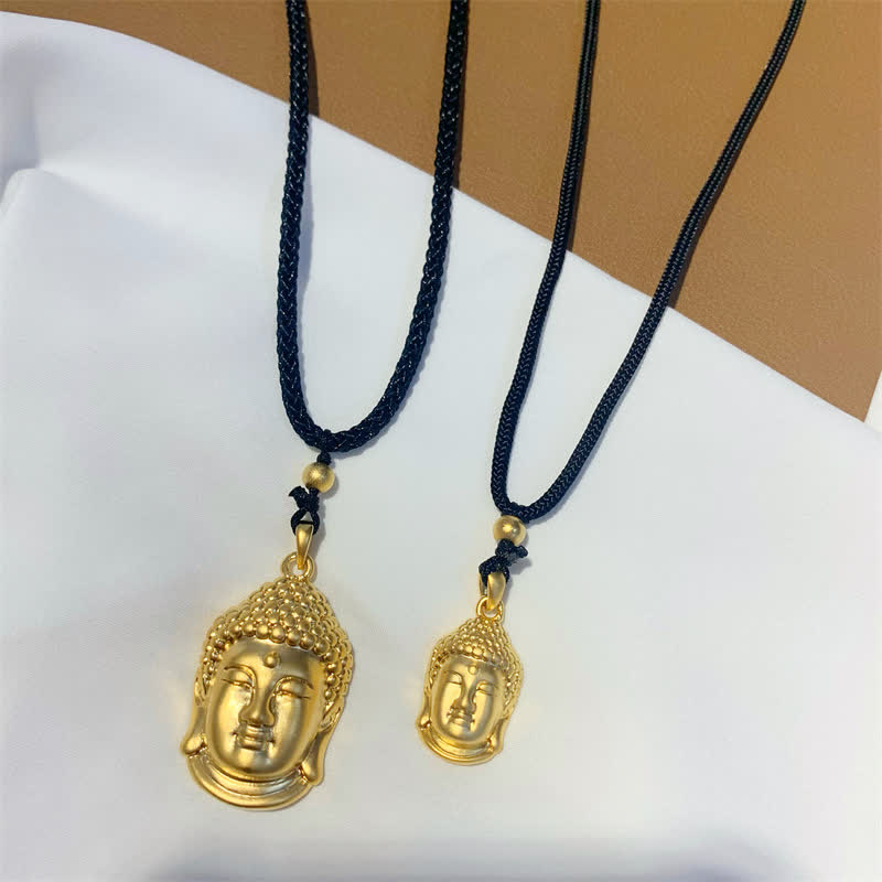 Gold Buddha Kupfer Reichtum Halskette Anhänger - image 8