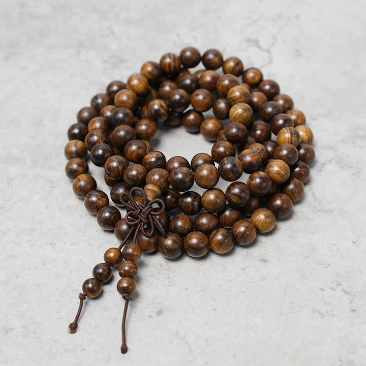 Buddha Stones 108 Mala Perlen Armband Gebet Meditation Sandelholz Elastisch