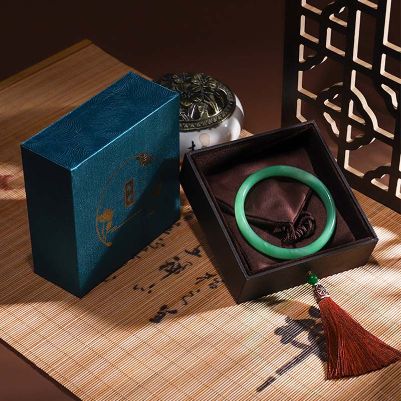 Vintage Lotus Schmuck Aufbewahrungsbox Quasten Geschenkbox - image 13