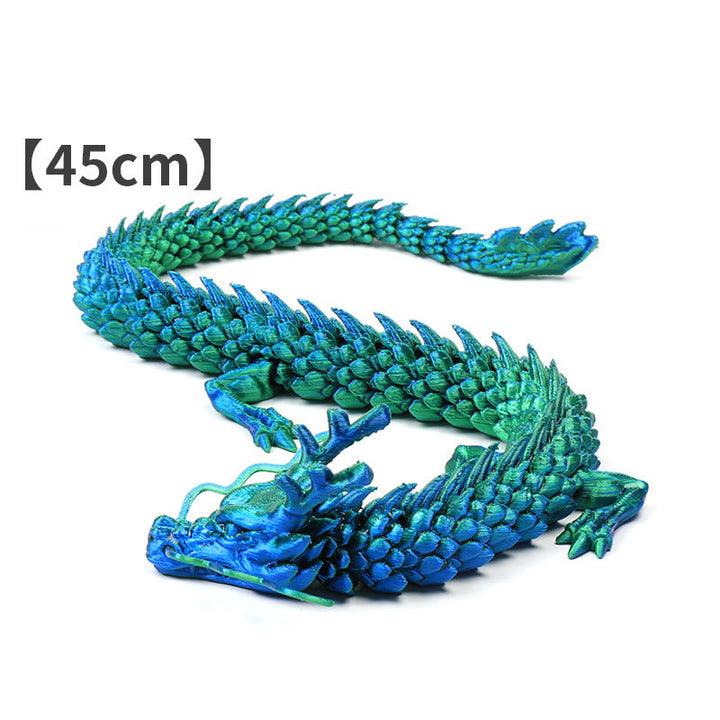 Feng Shui Drache, leuchtender 3D-gedruckter Drache, Glück, Erfolg, Heimdekoration - Grüner Drache 45 cm - image 12
