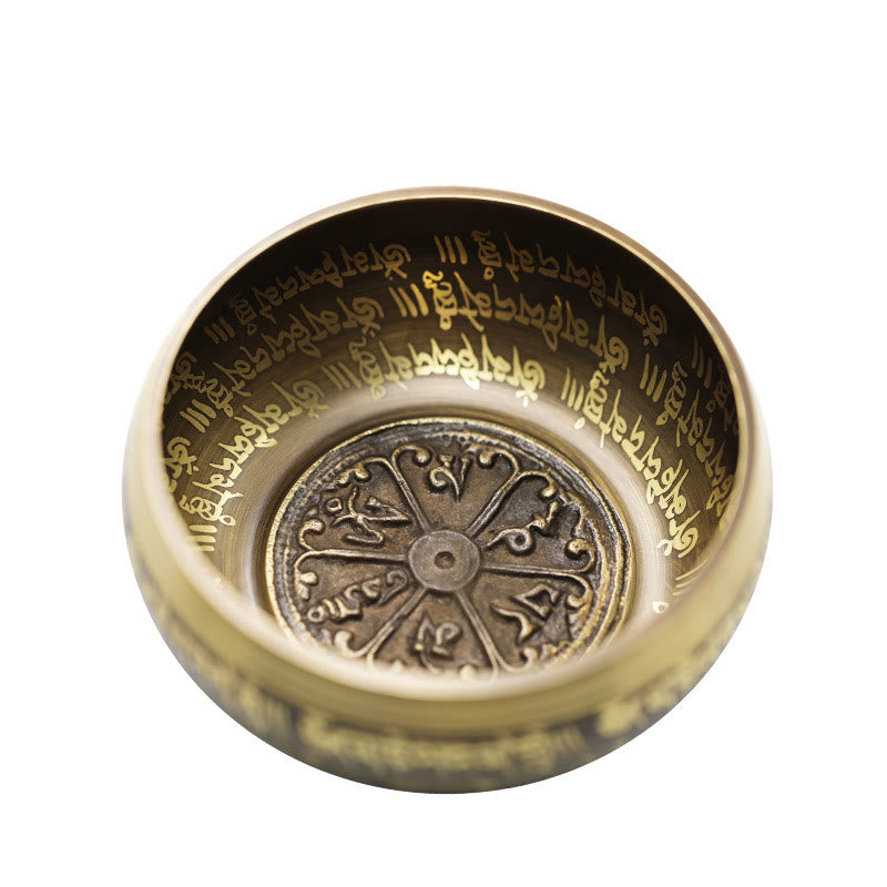 Buddha Stones Tibetische Meditations-Klangschale, handgefertigt für Heilung und Achtsamkeit, Klangschalen-Set - image 1