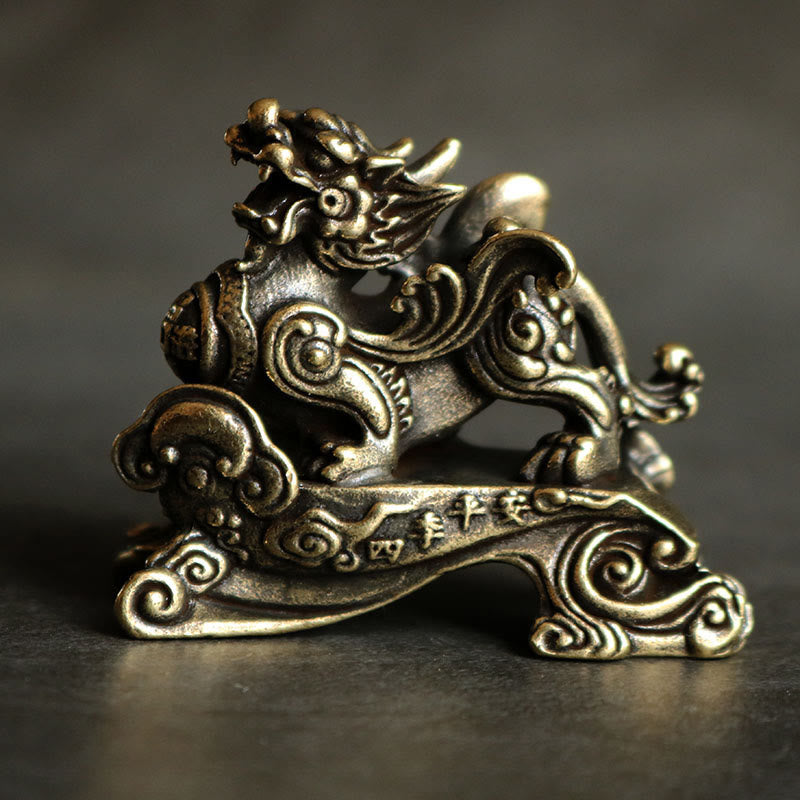 Buddha Stones, handgefertigt, FengShui, PiXiu, Kupfer, Reichtum, Glück, Dekoration - One Right PiXiu - image 2